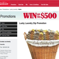 Win upto $500 in the lucky laundry dip promotion!