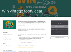 Win Vintage Footy Gear