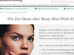 Win your dream 'Adore Beauty' haul worth $500!