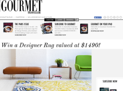 Win your own designer rug, valued at $1,490!