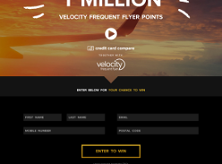 Win your share of 1 million Velocity Frequent Flyer points!