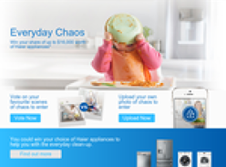 Win your share of up to $16,000 worth of Haier appliances!