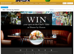 Win your spot on the Chef's Table at Dinner by Heston