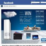 Win your very own WD 'My Cloud', an Apple iPad Mini with Retina display & more!