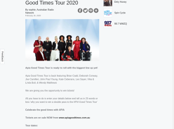 Win your way to the APIA Good Times Tour 2020!