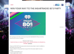 Win your way to the iHeart 80's Party in Los Angeles!