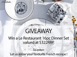 Win a Le Restaurant 16pc Dinner Set
