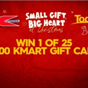 Win 1 of 25 $1,000 Kmart Gift Cards