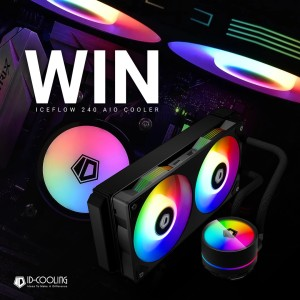 Win an ID-Cooling IceFlow 240 Addressable RGB AIO CPU Liquid Cooler