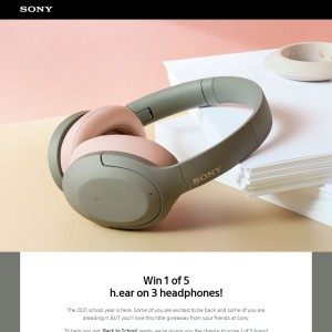 Win 1 of 5 Pairs of Sony WH-H910N Wireless NC Headphones