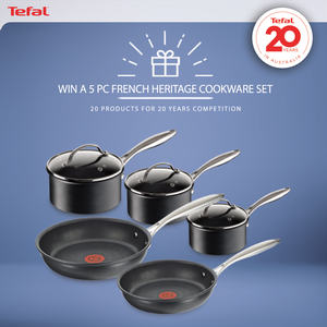 Win a Tefal French Heritage 5pc Cookware Set