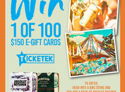 Win 1 of 100 Ticketek $150 E-Gift Cards