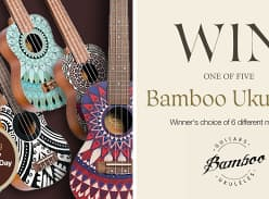 Win 1 of 5 Bamboo Ukuleles