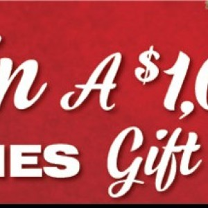 Win 1 of 10 $1,000 Gift Cards!