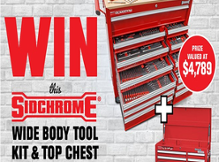 Win a Sidchrome Wide Body Tool Chest & Top Chest