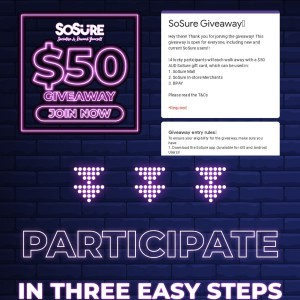 Win 1 of 4 $50 SoSure Gift Cards
