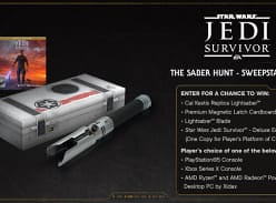 Win Your Choice of PS5, Series X or AMD Powered Xidax Gaming PC and a Star Wars Jedi: Survivor™ Prize Pack