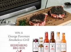 Win a George Foreman Smokeless Grill and a Beerenberg BBQ Box