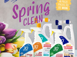 Win 1 of 4 Spring Clean 30 Seconds prize packs