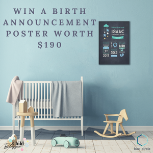 Win a Birth Announcement Poster from Box and Circle