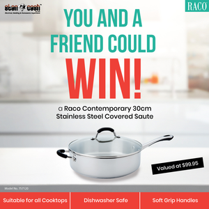 Win a Raco Stainless Steel Covered Saute