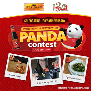 Win 1 of 130 Limited Edition Lee Kum Kee Panda Product Packs