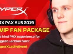 Win 1 of 5 HyperX PAX AUS Lachlan Event VIP Packages or 1 of 2 HyperX Peripheral Sets