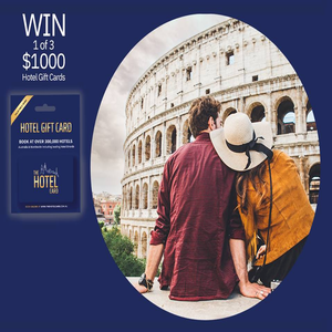 Win 1 of 3 $1,000 Hotel Gift Cards