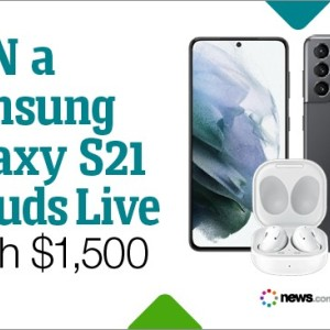 Win 1 of 2 Samsung Galaxy S21 & Buds Live Bundles