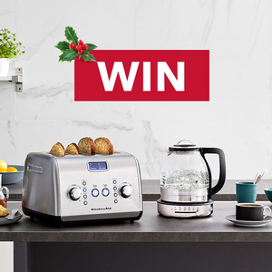 Win a 4 Slice Toaster or a Glass Tea Kettle