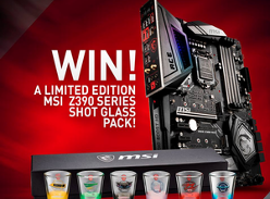 Win a Limited Edition MSI Z390 Series shot glass pack