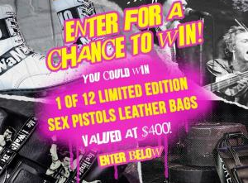 Win 1 of 12 Limited Edition Leather Bags