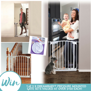 Win 1 of 3 Dreambaby® Pressure Mounted Gate Sets