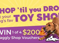 Win 1 of 4 $200 Waggly Vouchers