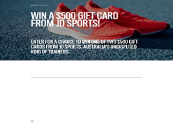 Win a $500 Gift Card from JD Sports