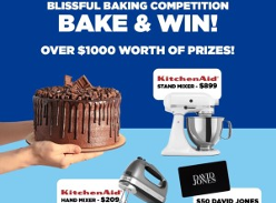 Win a KitchenAid Artisan KSM150 White Stand Mixer and more