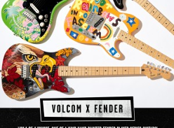 Win 1 of 4 Volcom x Fender Art Guitars