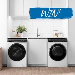 Win a Haier washer and dryer set