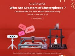 Win a Laser Engraver, 3D Scanner and 3D Printer