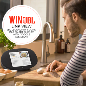 Win a JBL Link View - Google Voice Activated Speaker and Screen