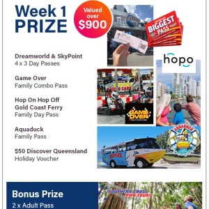 Win 1 of 4 Gold Coast Attraction Prize Packs!