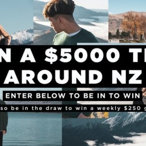Win a Voucher Towards a Holiday in NZ or 1 of 6 Vouchers