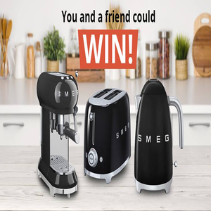 Win a Smeg Coffee Machine and a Smeg Kettle & Toaster Pack 
