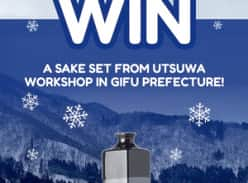 Win a sake set from Utsuwa workshop in Gifu Prefecture
