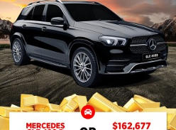Win an Mercedes GLE 400 D OR $162,677 in Gold