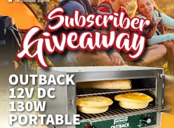 Win a Tentworld Outback 12V DC 130W Portable Oven