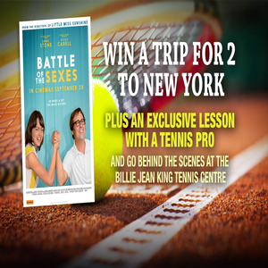 Win a Trip to New York for 2 plus a lesson with a tennis pro