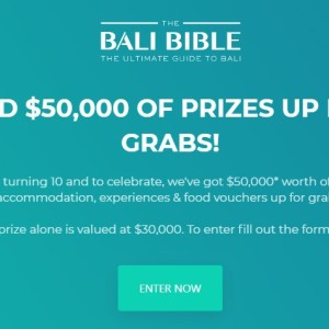 Win a Bali Escape for 6 Worth $30,000 or Other Accommodation/Experience Prizes