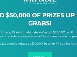 Win a Bali Escape for 6 Worth $30,000 or Other Accommodation/Experience Prizes