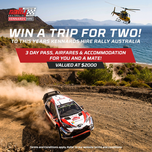 Win a Trip for 2 to This Year's Kennards Hire Rally Australia